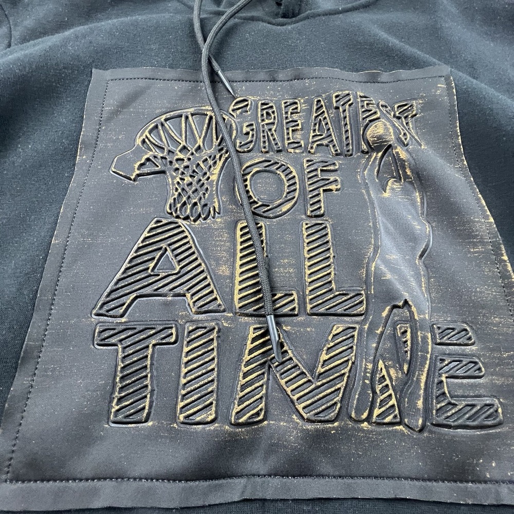 CR24 Chrome Edge GOAT Greatest Of All Time Black Pullover Hoodie Men's XL - Picture 2 of 9